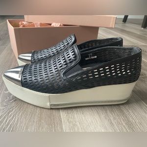 Authentic Miu Miu platform loafers, size 7